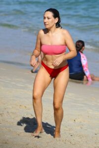 Zoe Foster in a Red Bikini