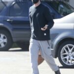 Aaron Paul in a Black Sweatshirt Stops By His Local Albertson’s in Los Angeles 02/23/2021