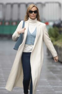 Amanda Holden in a White Coat