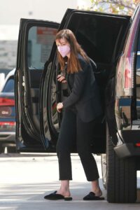 Anne Hathaway in a Black Blazer