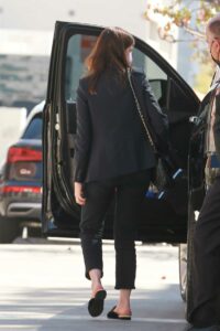 Anne Hathaway in a Black Blazer