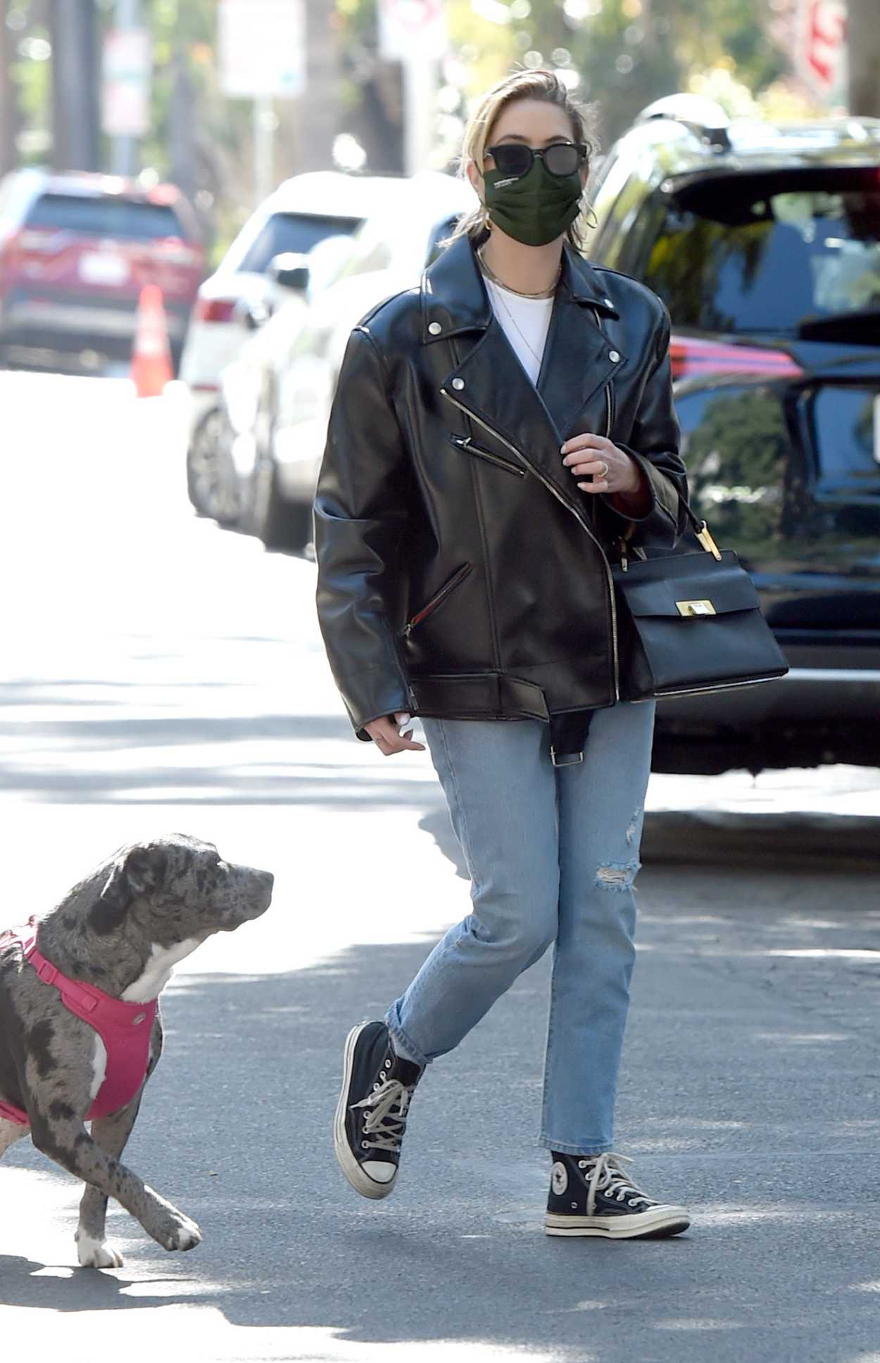 Ashley Benson in a Converse Gym Shoes