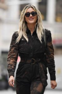 Ashley Roberts in a Black Jumpsuit