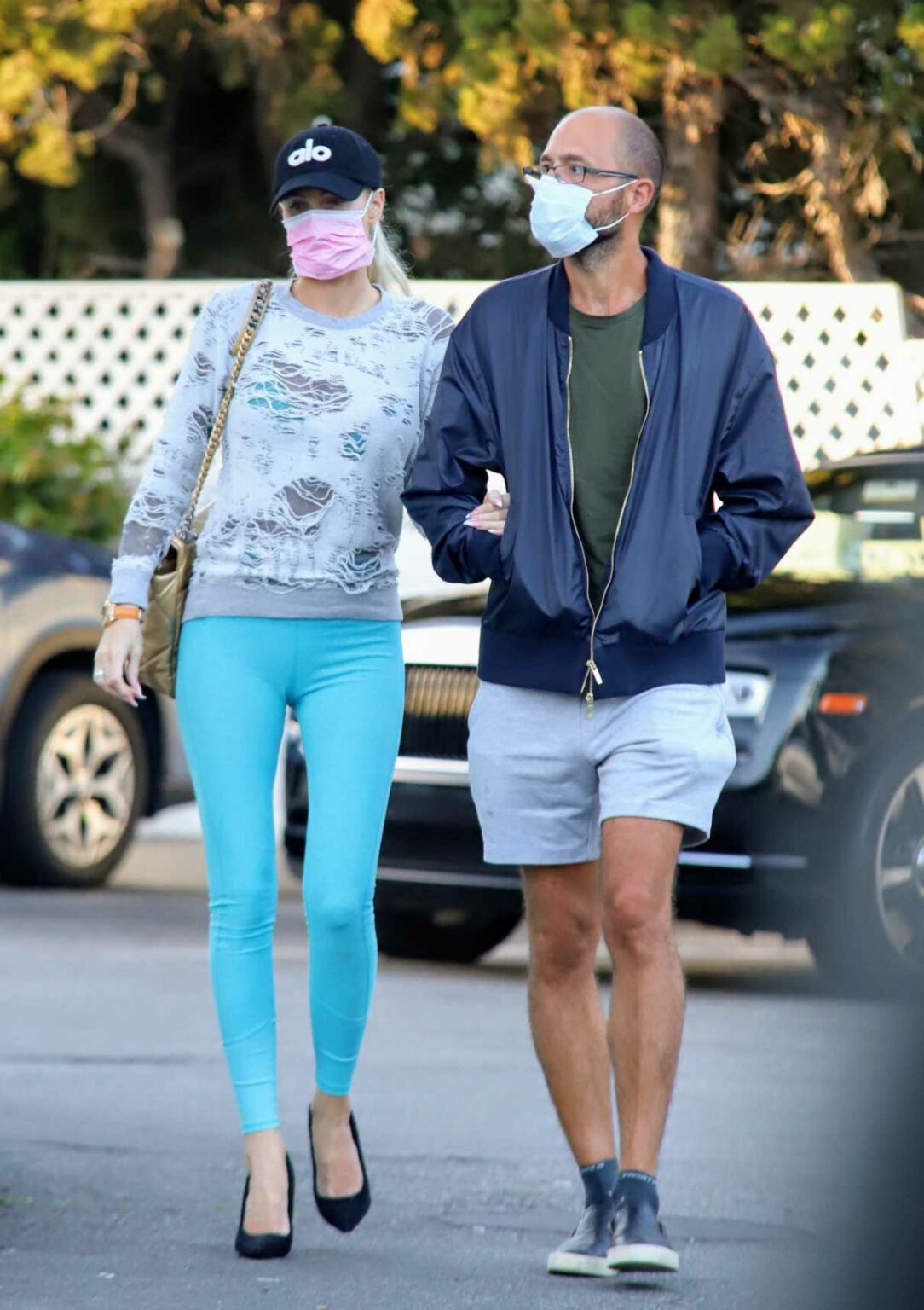 Christine Quinn in a Black Cap Was Seen Out with Her Husband in Beverly