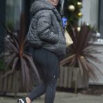 Coleen Rooney in a Black Sneakers Was Seen Out in Cheshire 02/03/2021