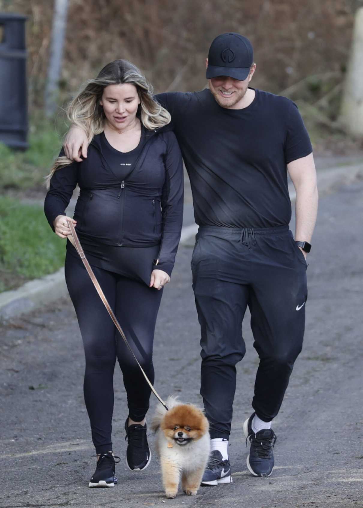 Georgia Kousoulou in a Black Outfit