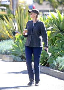 Jane Lynch in a Black Cap