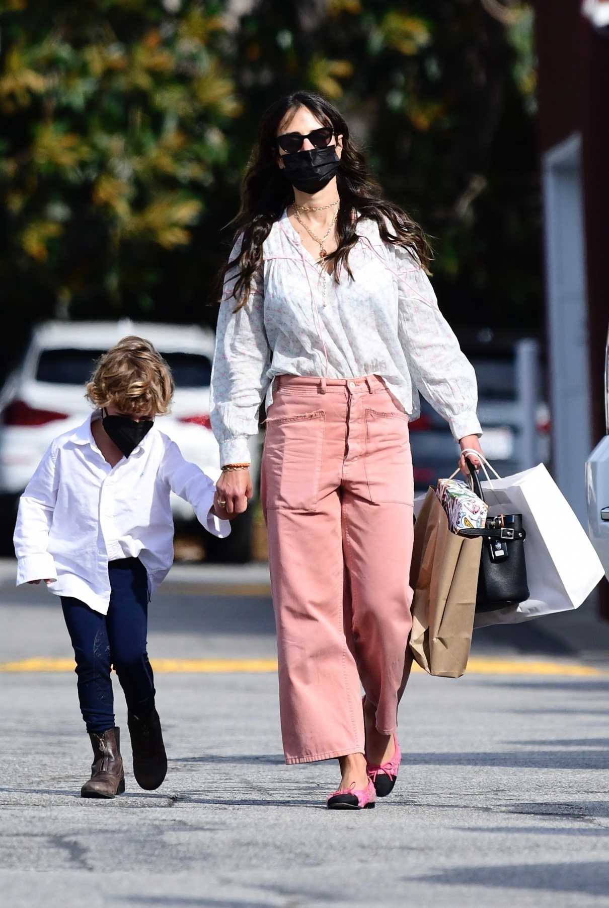 Jordana Brewster in a Pink Pants