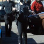 Kelly Osbourne in a Black Leather Jacket Was Seen Out with Her Boyfriend Erik Bragg in Burbank 02/12/2021