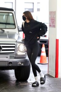 Kendall Jenner in a Black Sweatshirt