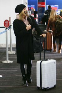 Kristin Cavallari in a Black Coat