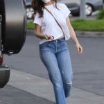 Minka Kelly in a White Tee Was Seen Out in New York 02/21/2021