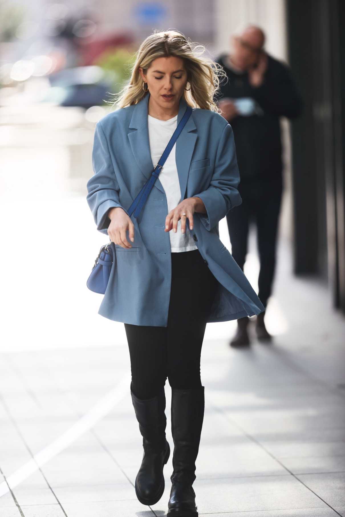 Mollie King in a Blue Blazer