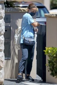 Natalie Portman in a Light Blue Tee