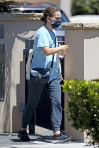 Natalie Portman in a Light Blue Tee