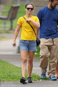 Natalie Portman in a Yellow Tee