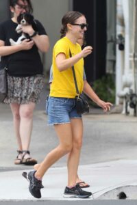 Natalie Portman in a Yellow Tee