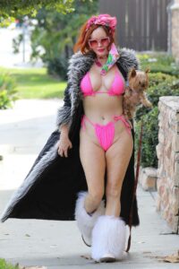 Phoebe Price in a Pink Bikini