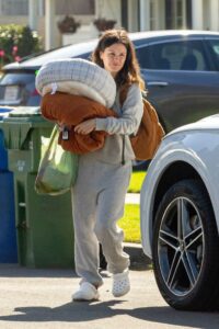 Rachel Bilson in a Grey Sweatsuit