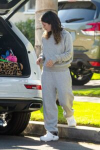 Rachel Bilson in a Grey Sweatsuit