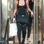 Saweetie in a Black Catsuit Goes Shopping in Beverly Hills 02/24/2021