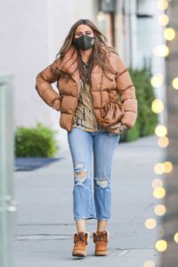 Sofia Vergara in a Blue Ripped Jeans