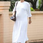 Sylvia Jeffreys in a White Dress Was Seen Out in Sydney 02/10/2021