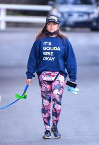 Tiffani Thiessen in a Black Cap