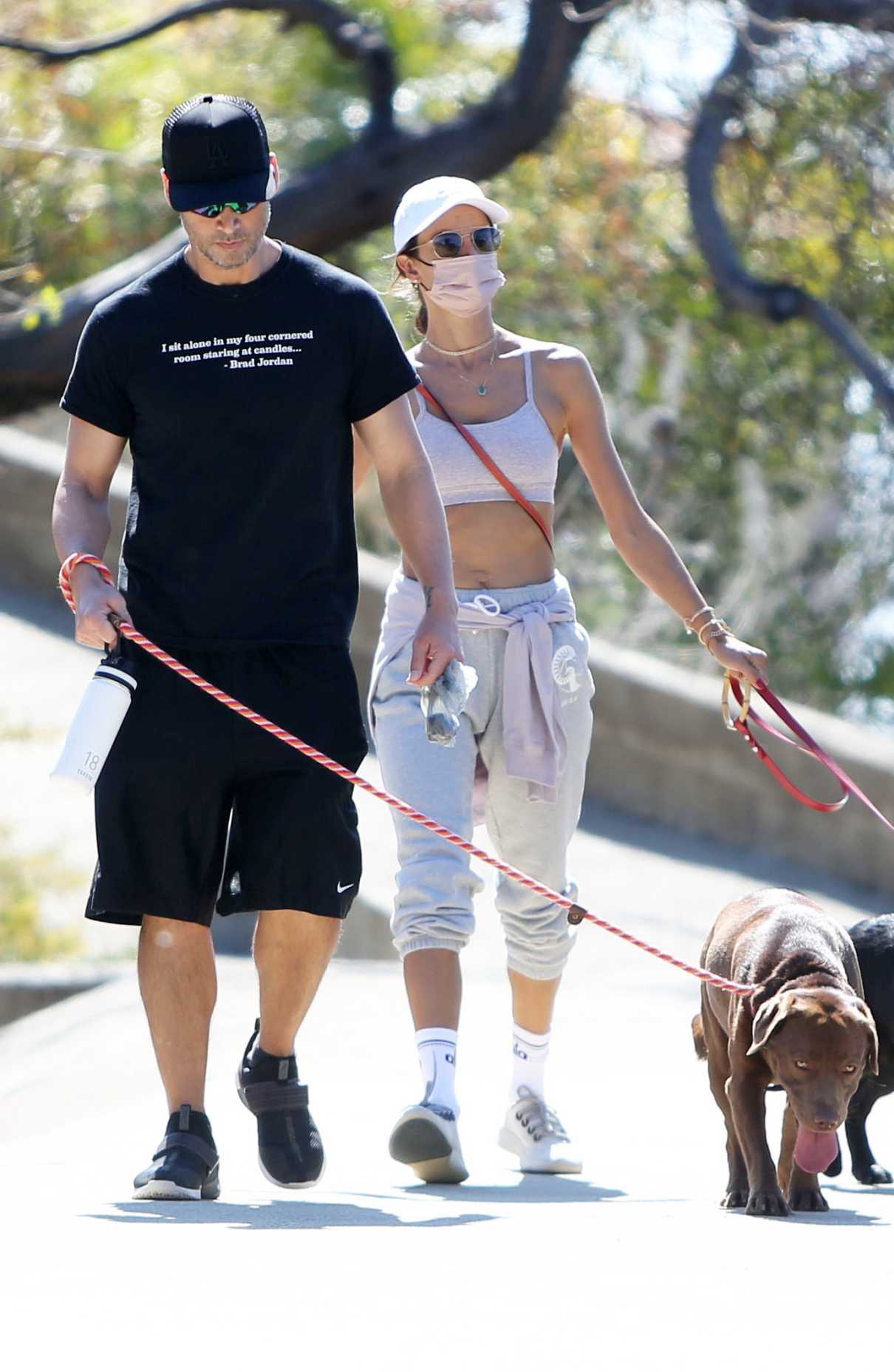 Alessandra Ambrosio in a White Cap