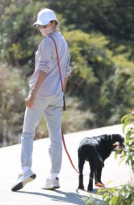 Alessandra Ambrosio in a White Cap