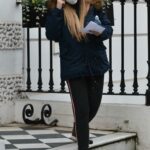 Amy Hart in a Blue Jacket Leaves a Family Planning Clinic in London 03/18/2021