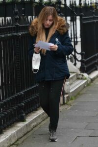 Amy Hart in a Blue Jacket