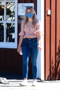 Ava Phillippe in a Polka Dot Blouse