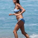 Bethenny Frankel in a Blue Bikini on the Beach in Boca Raton 03/23/2021
