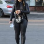 Blac Chyna in a Black Leggings Leaves a Nail Salon in Los Angeles 03/24/2021