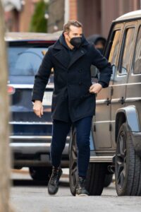 Bradley Cooper in a Black Coat