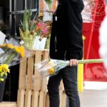 Brooke Perry in a Black Hoodie Buys Flowers in West Hollywood 03/10/2021