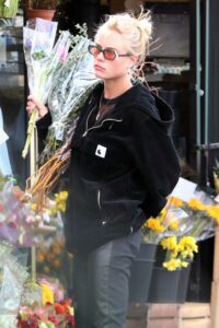 Brooke Perry in a Black Hoodie