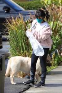 Camila Cabello in a Pink Puffer Jacket