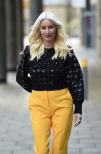 Denise Van Outen in a Yellow Pants