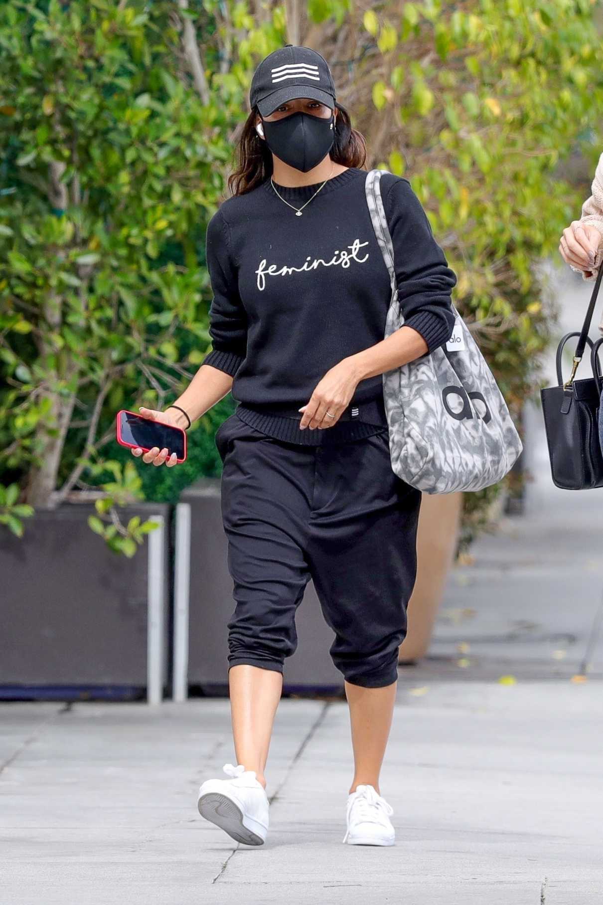 Eva Longoria in a Black Cap