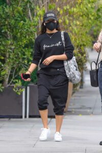 Eva Longoria in a Black Cap