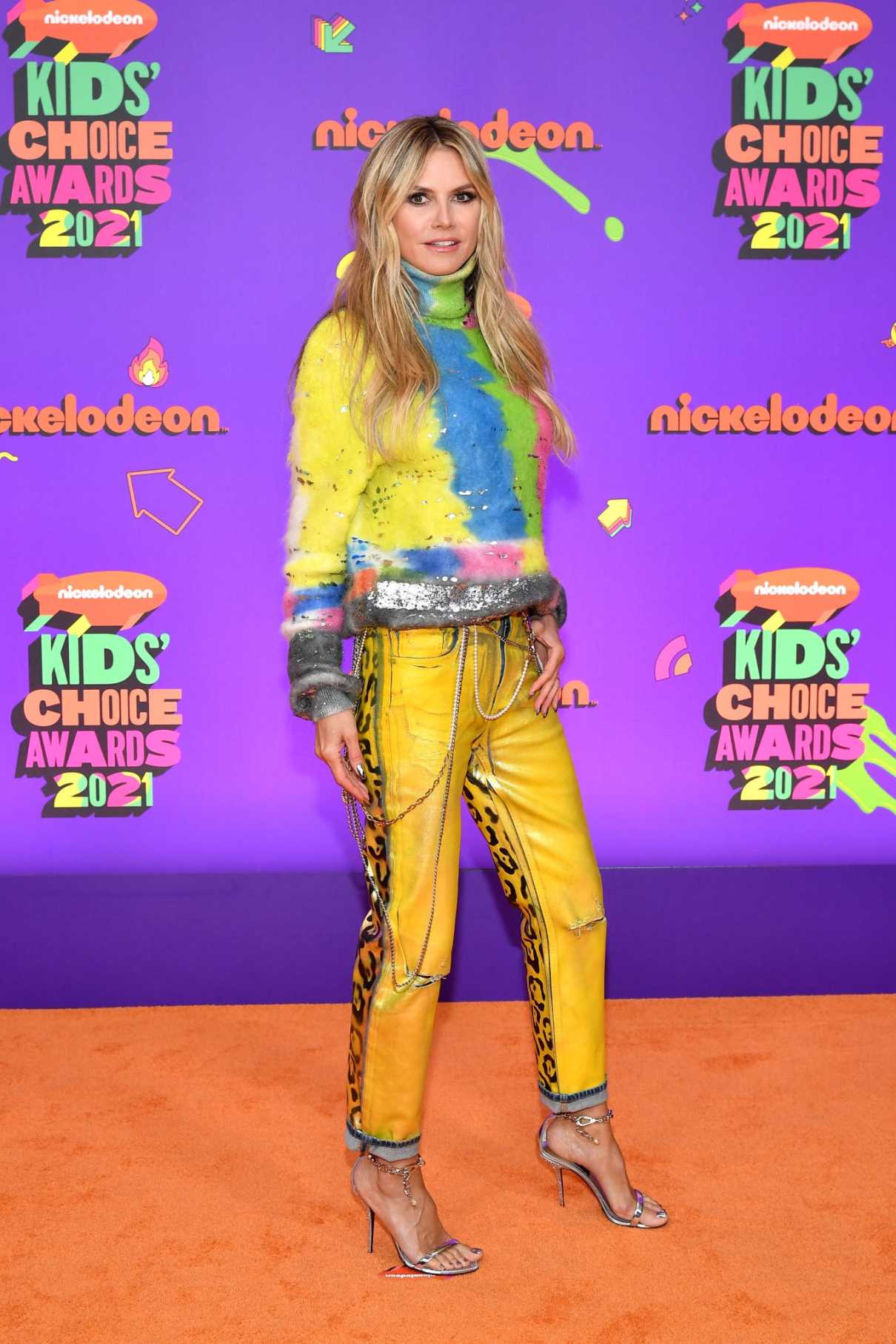 Heidi Klum Attends 2021 Nickelodeon's Kids' Choice Awards ...