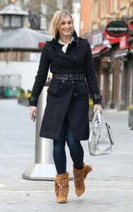 Jenni Falconer in a Black Coat