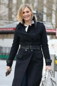 Jenni Falconer in a Black Coat