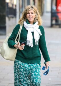 Kate Garraway in a Green Outfit