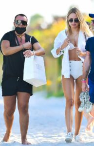 Kimberley Garner in a White Bikini