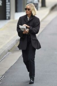 Lara Bingle in a Black Blazer