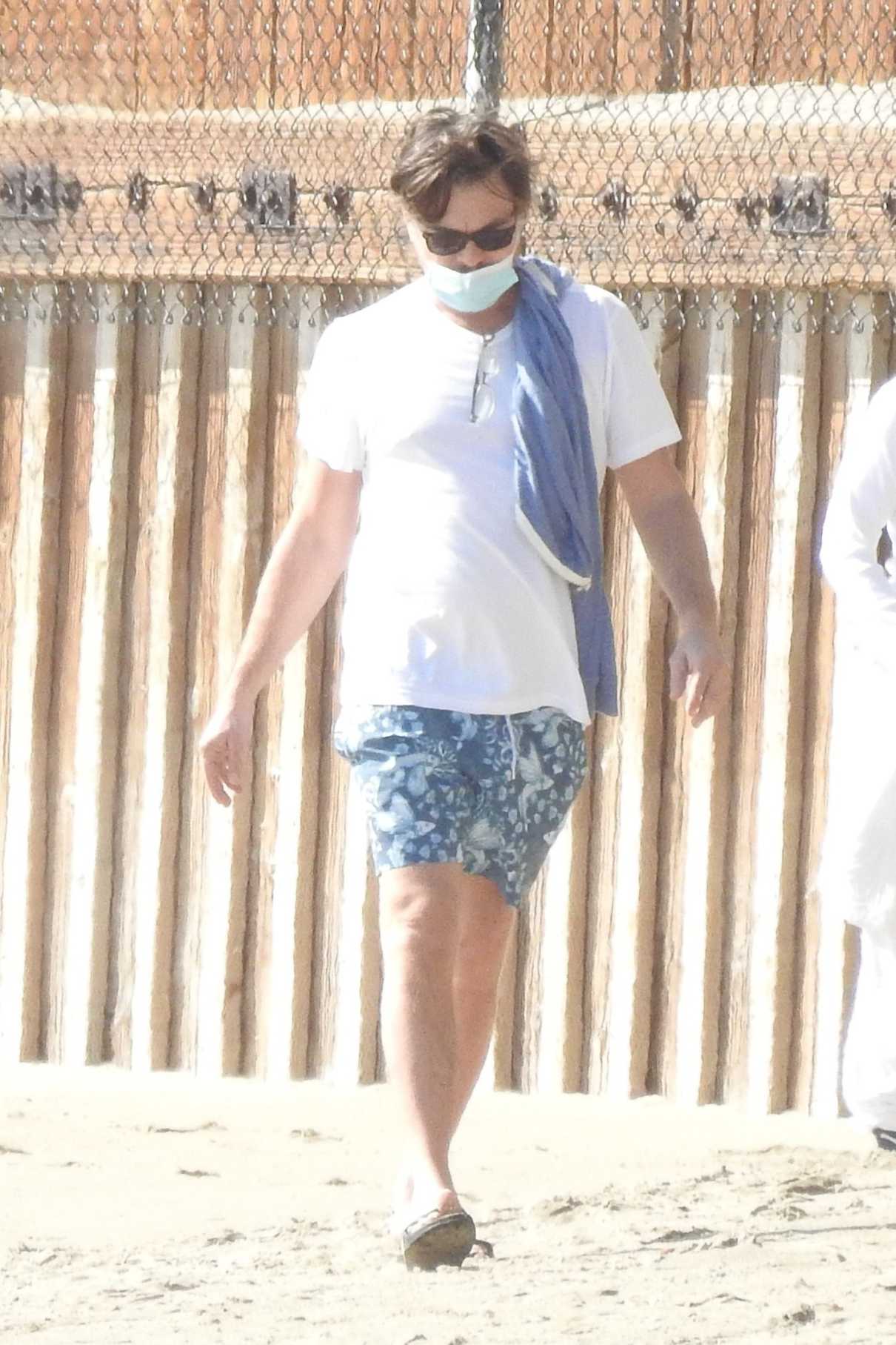 Leonardo DiCaprio in a White Tee