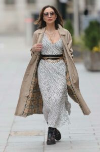 Myleene Klass in a Polka Dot Dress